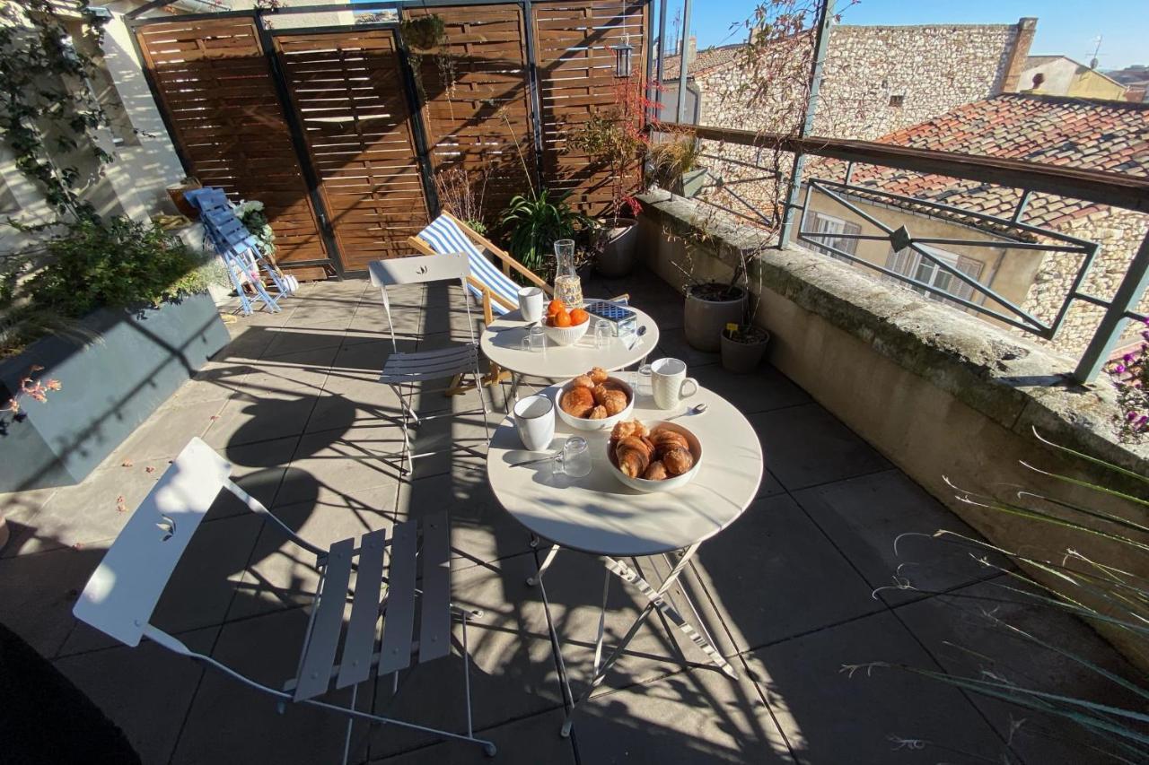 The Sunny - P2 With Terrace - City Centre Nîmes Eksteriør billede