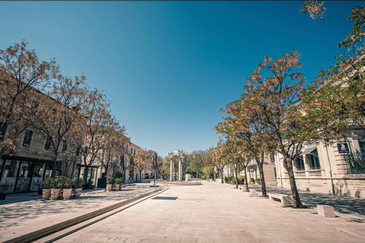 The Sunny - P2 With Terrace - City Centre Nîmes Eksteriør billede