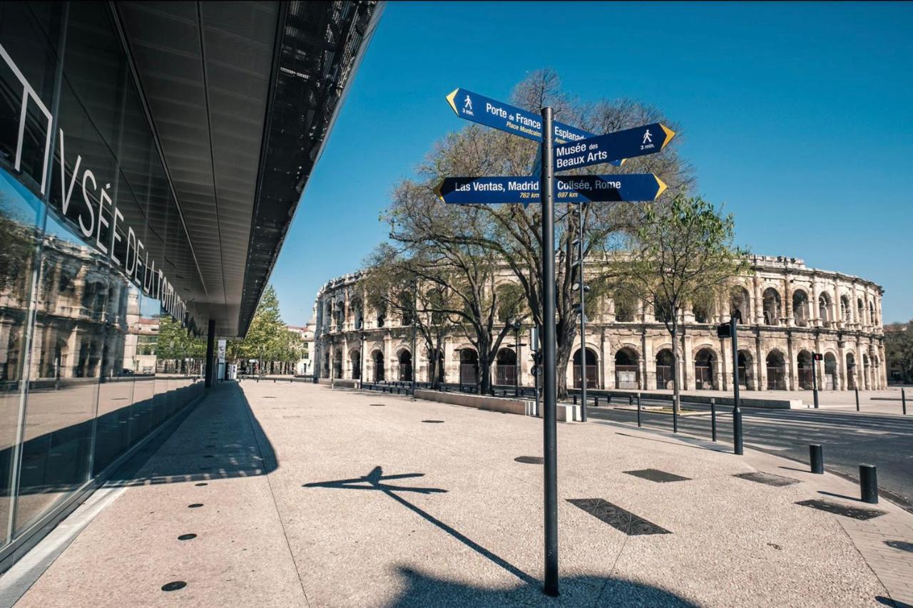 The Sunny - P2 With Terrace - City Centre Nîmes Eksteriør billede